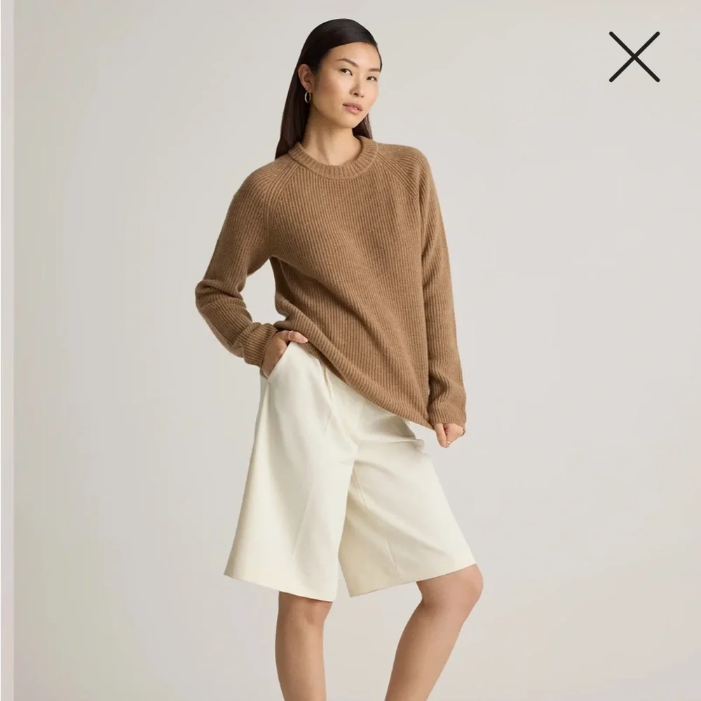 Mongolian Cashmere Fisherman Crewneck Sweater - Picture 3 of 8